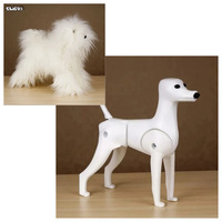 Opawz Toy Poodle Mannequin and High Density Wig Kit - White