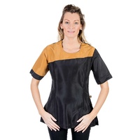Groom Professional Tuscany Semi Fitted Black & Gold Grooming Top
