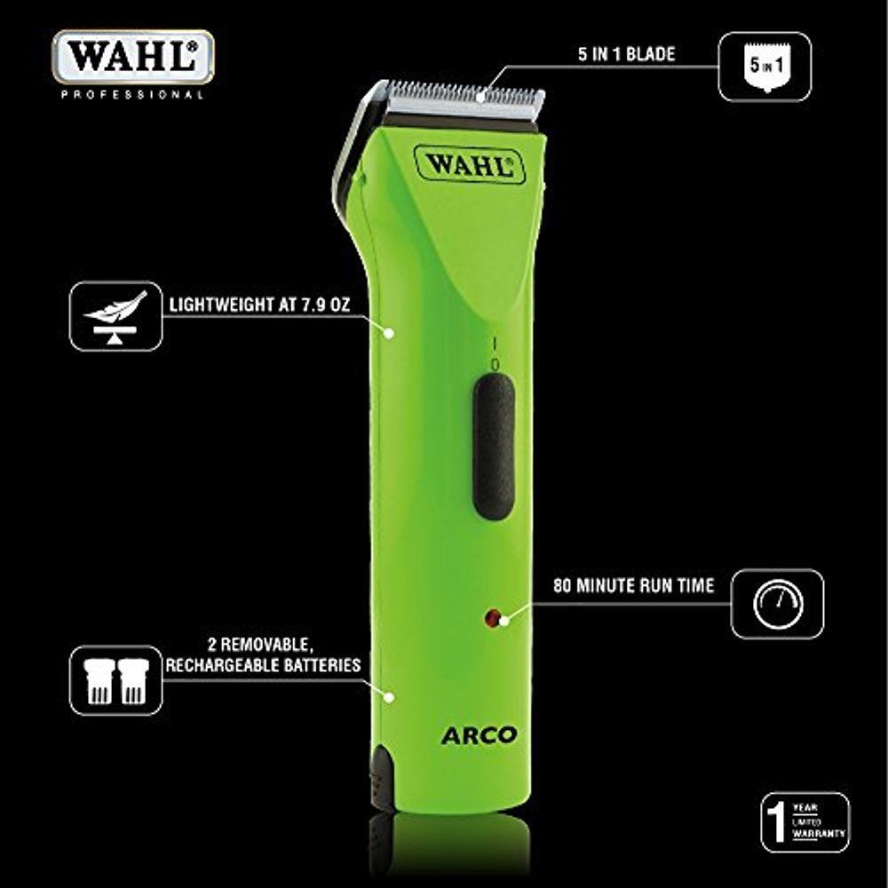 Wahl Arco Rechargable Clipper LIMITED EDITION GREEN!
