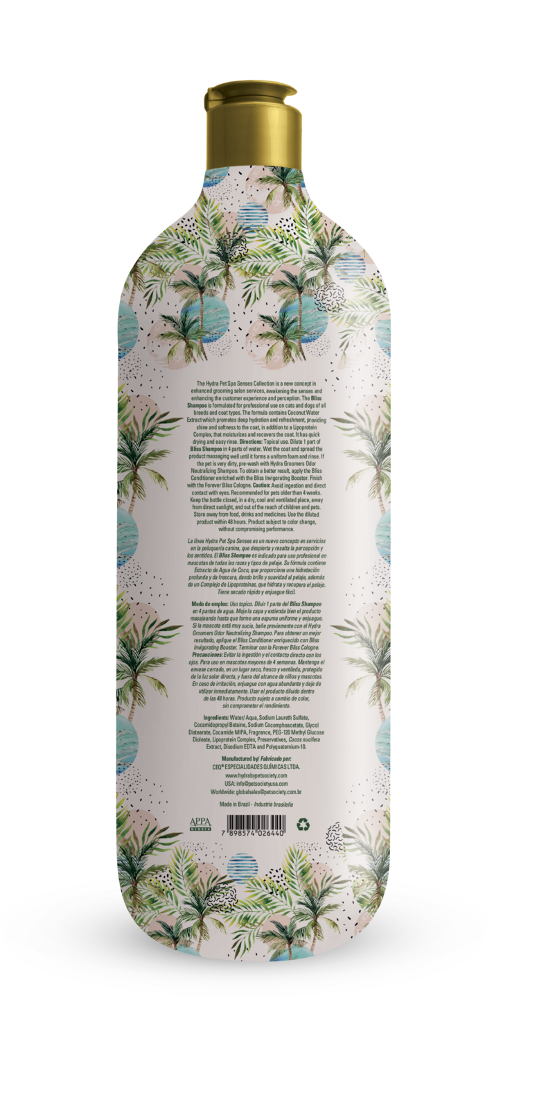 Hydra Pet Spa Senses Bliss Shampoo 1L