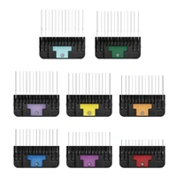 Andis Stainless Steel Wide Blade Comb Set 8 Pack + Container - 3mm to 2.5cm