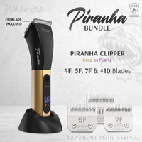 Joyzze Piranha D Series Clipper 2 Speed with 7F/5F/4F Blade - Gold
