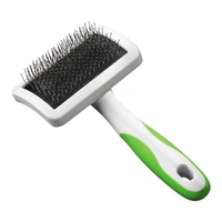 Andis Firm Slicker Brush Medium - White/Lime Green
