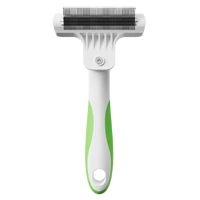 Andis Fine Tooth Deshedding Rake  - White/Lime Green