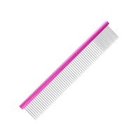 Groom Professional Spectrum Aluminium Comb 80/20 Dark Pink 25cm