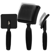 Kenchii Premium Long Pin Slicker Brush - Black