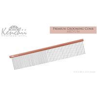 Kenchii Premium Satin Rose Gold Grooming Comb - Medium - 7.5"