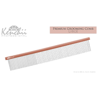 Kenchii Premium Satin Rose Gold Grooming Comb - Large - 9.8"
