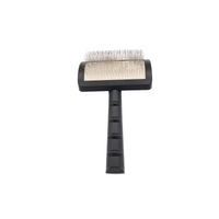 TCS Medium Soft Pin Curved Slicker Brush Black