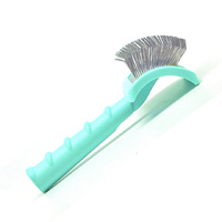 TCS Extra Long Pin Curved Slicker Brush Green