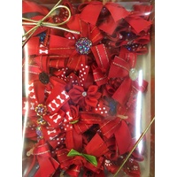 RED SHADES Bow Pack 25 Pairs (50 bows)