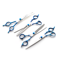 AKKO Scissors, ACADEMY SET - 4 Scissors for student Stright, Curved, Blenders, Chunkers
