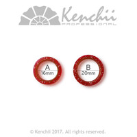 Individual Ring Inserts Thick Red A 16mm