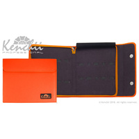 Kenchii ORANGE Faux Leather 10 Scissor Case