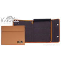 Kenchii TAN Faux Leather 10 Scissor Case