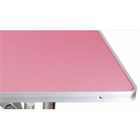 TCS Quality Pet Grooming Table with Adjustable Height Legs - Small PINK