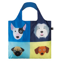 LOQI Reusable Shopping Bag Dog Collection Print