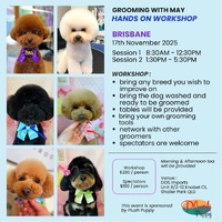Grooming with May Hands On Workshop 17th November 2025