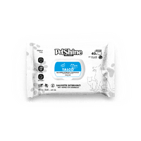 Pet Shine Talc Scented Cleansing Wipe - 40 Pack Wipes - Box 12
