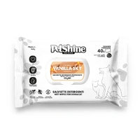 Pet Shine Vanilla Sky Scented Cleansing Wipe - 40 Pack Wipes