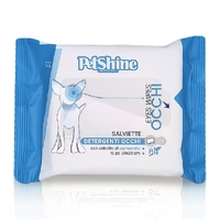 Pet Shine Eye Wipes - Pack 15 Pocket Size Cleansing Wipes
