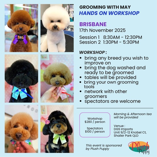 Grooming with May Hands On Workshop 17th November 2025